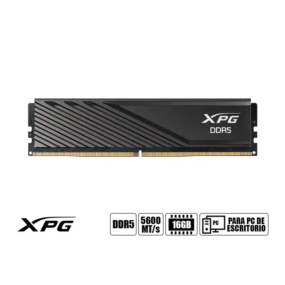 MEMORIA RAM ADATA XPG LANCER BLADE 16GB DDR5 5600MHZ CON DISIPADOR 16GX8 PC5-44800 CL46 UDIMM OEM / SIN CAJA - Vista 1