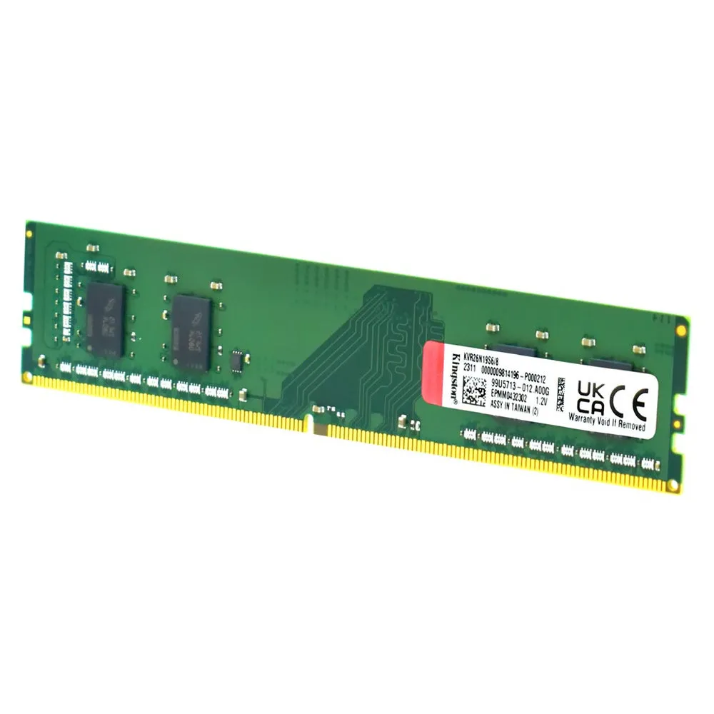 MEMORIA RAM KINGSTON 8GB DDR4 2666MHZ KVR UDIMM OEM / SIN CAJA MEMORIA RAM PC - Vista 1