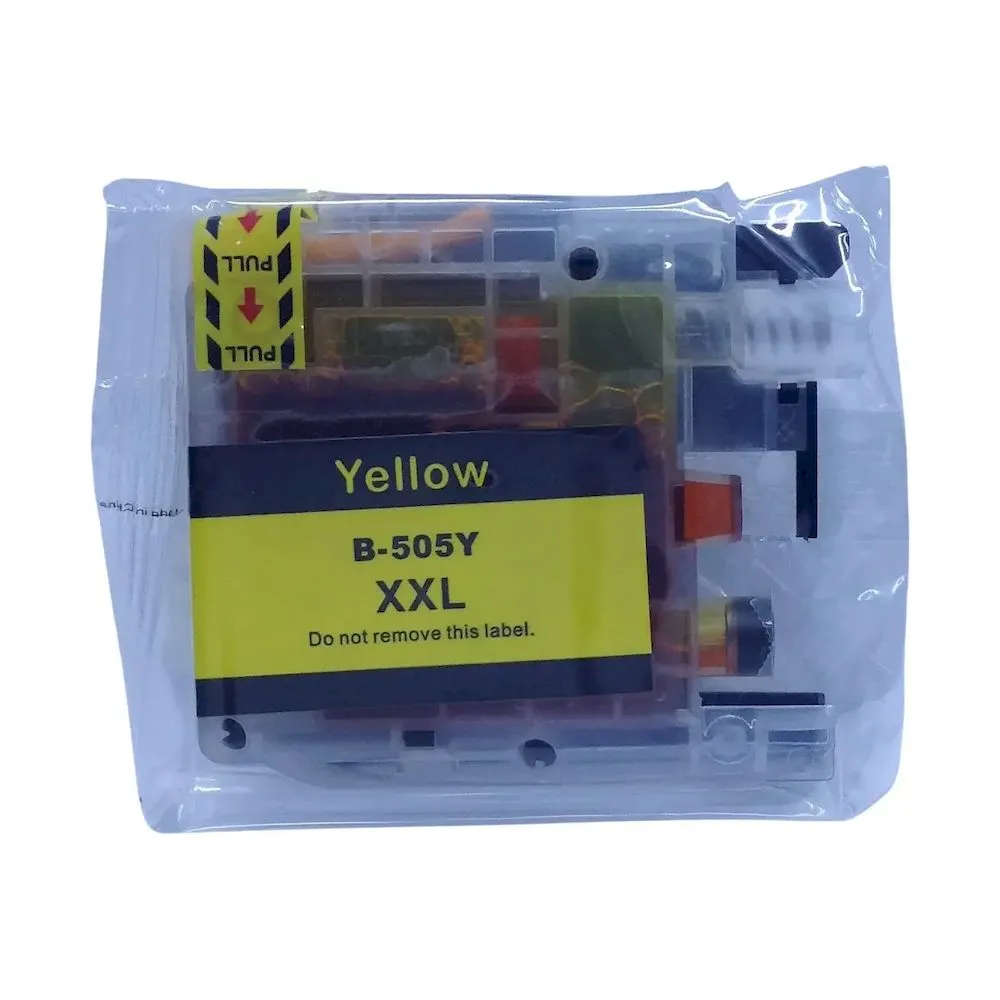 Cartucho COMPATIBLE impresora brother LC505Y LC505 yellow amarillo para DCP-J100 DCP-J105 MFC-J200 alto rendimiento - Vista 2