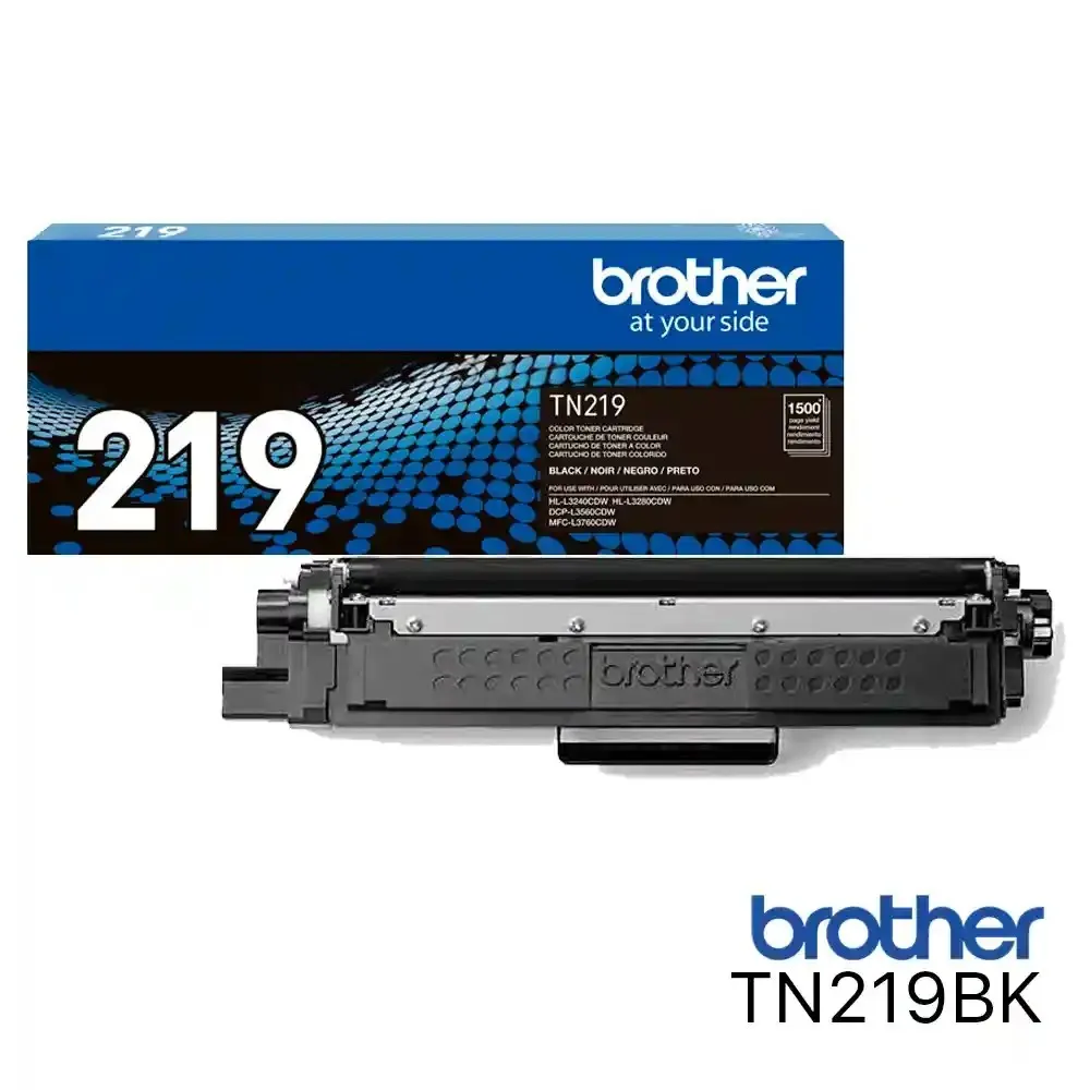 CARTUCHO DE TONER BROTHER TN-219BK TN219BK TN219 219 NEGRO BLACK L3560 L3760 L3280 1500KPG - Vista 1