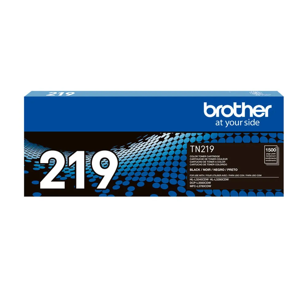 CARTUCHO DE TONER BROTHER TN-219BK TN219BK TN219 219 NEGRO BLACK L3560 L3760 L3280 1500KPG - Vista 3