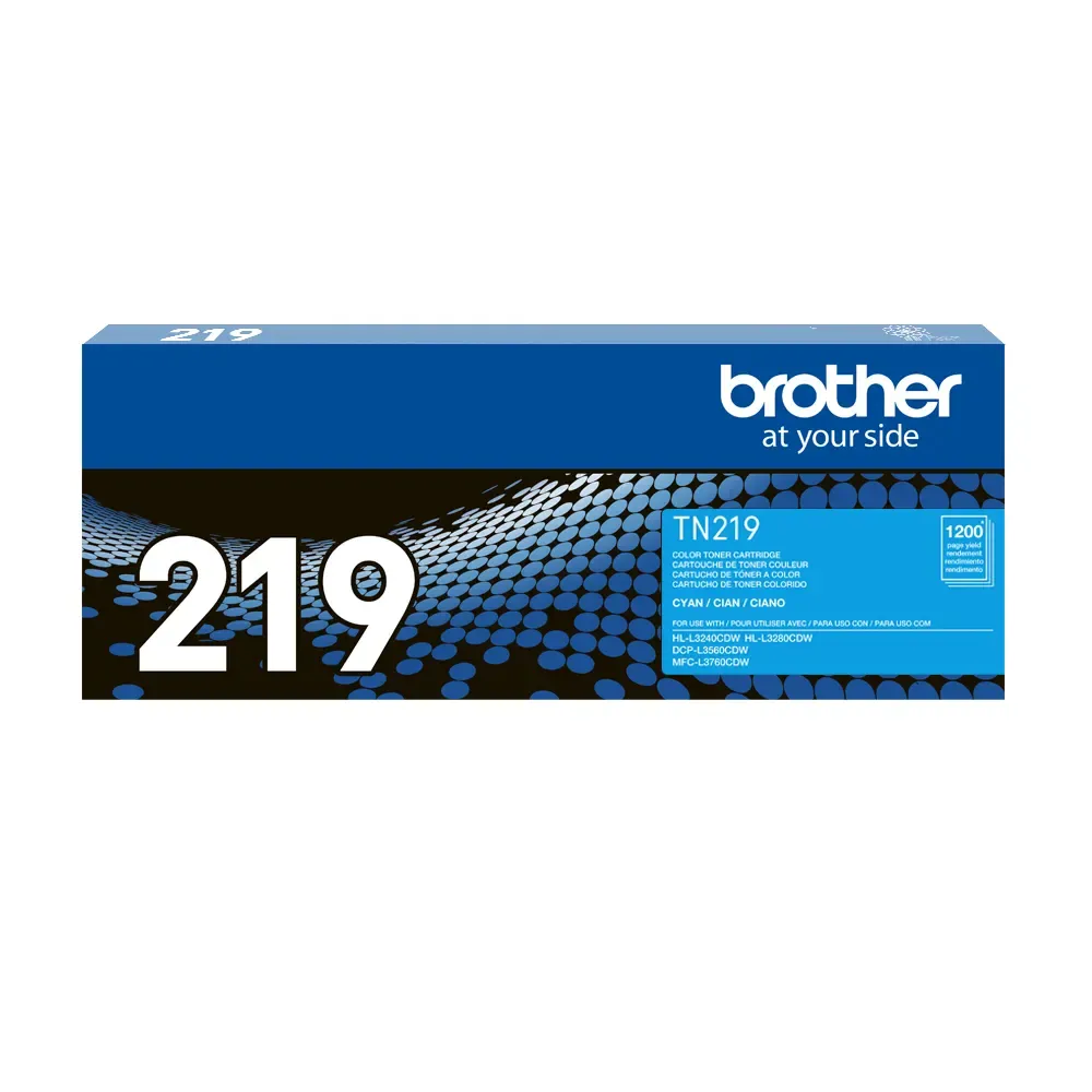 CARTUCHO DE TONER BROTHER TN-219C TN219C TN219 219 CIAN L3280CDW L3240CDW L3560CDW 1200 PG - Vista 2
