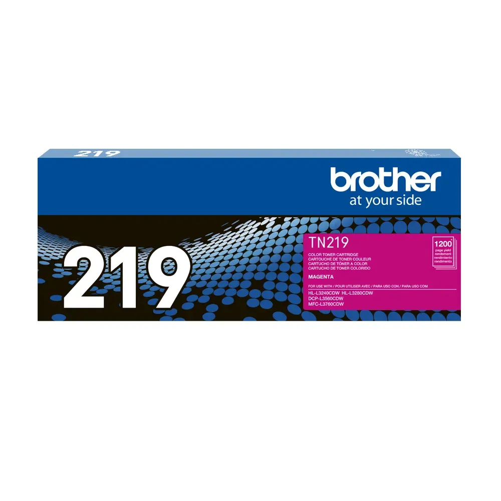 CARTUCHO DE TONER BROTHER TN-219M TN219M TN219 219 MAGENTA L3280CDW L3240CDW L3560CDW 1200 PG - Vista 3