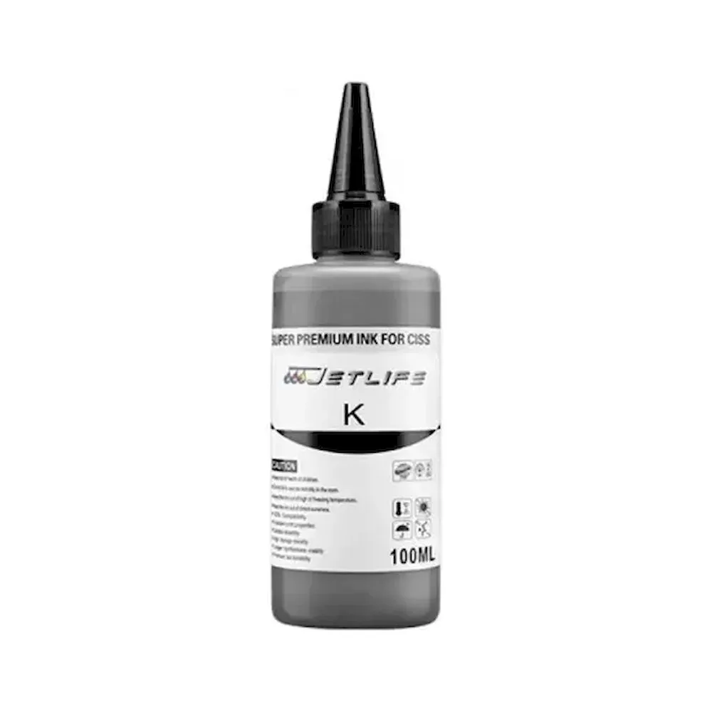TINTA JETLIFE 100ML BK NEGRO UV INK CISS - Vista 4
