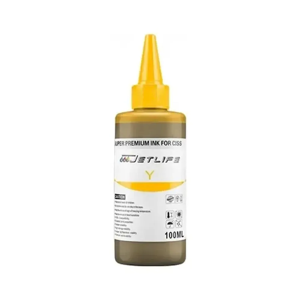 TINTA JETLIFE 100ML AMARILLO UV INK CISS - Vista 1