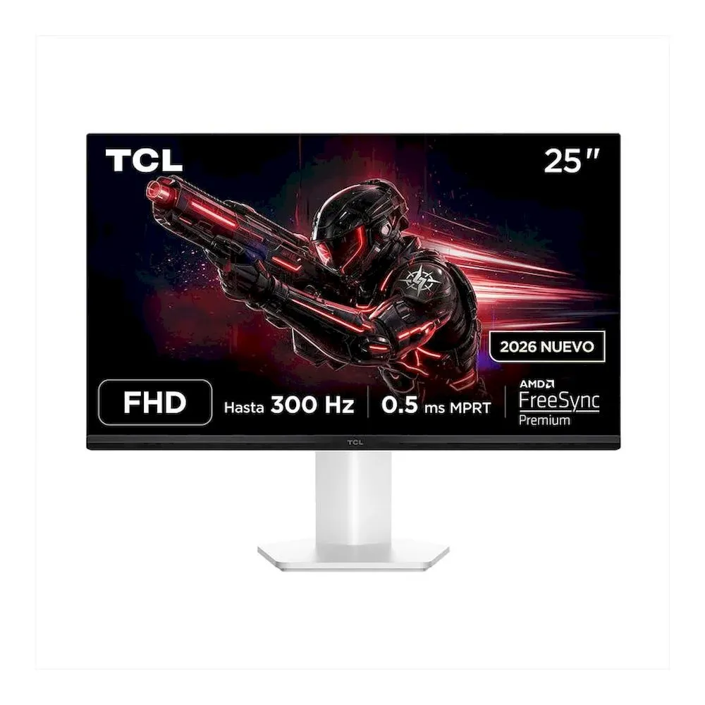 Monitor Gaming TCL 25P1AD 24.5" FHD 280HZ (300HZ overclock) 0.5MS HDMI DP - Vista 1