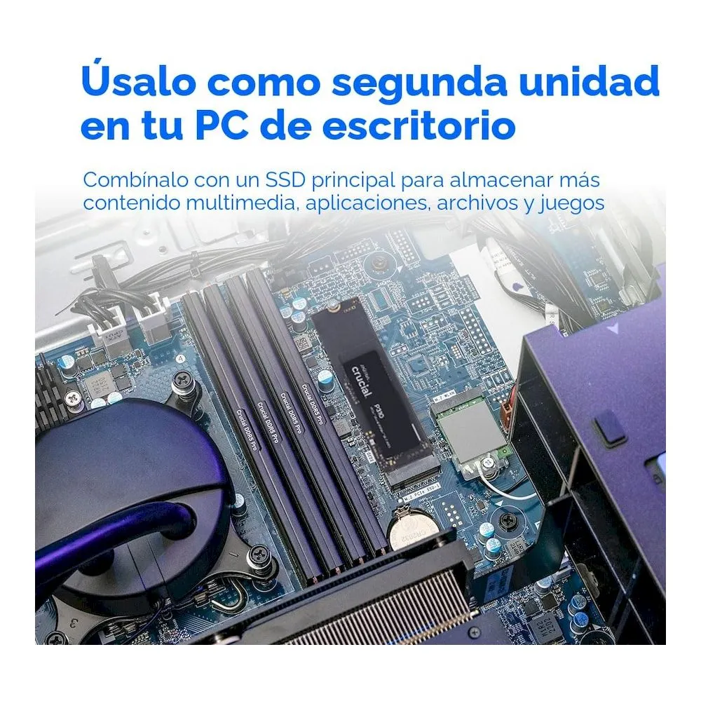 Disco SSD interno Crucial P310 1TB M.2 2280 GEN 4 7100MBS MICRON - Vista 4