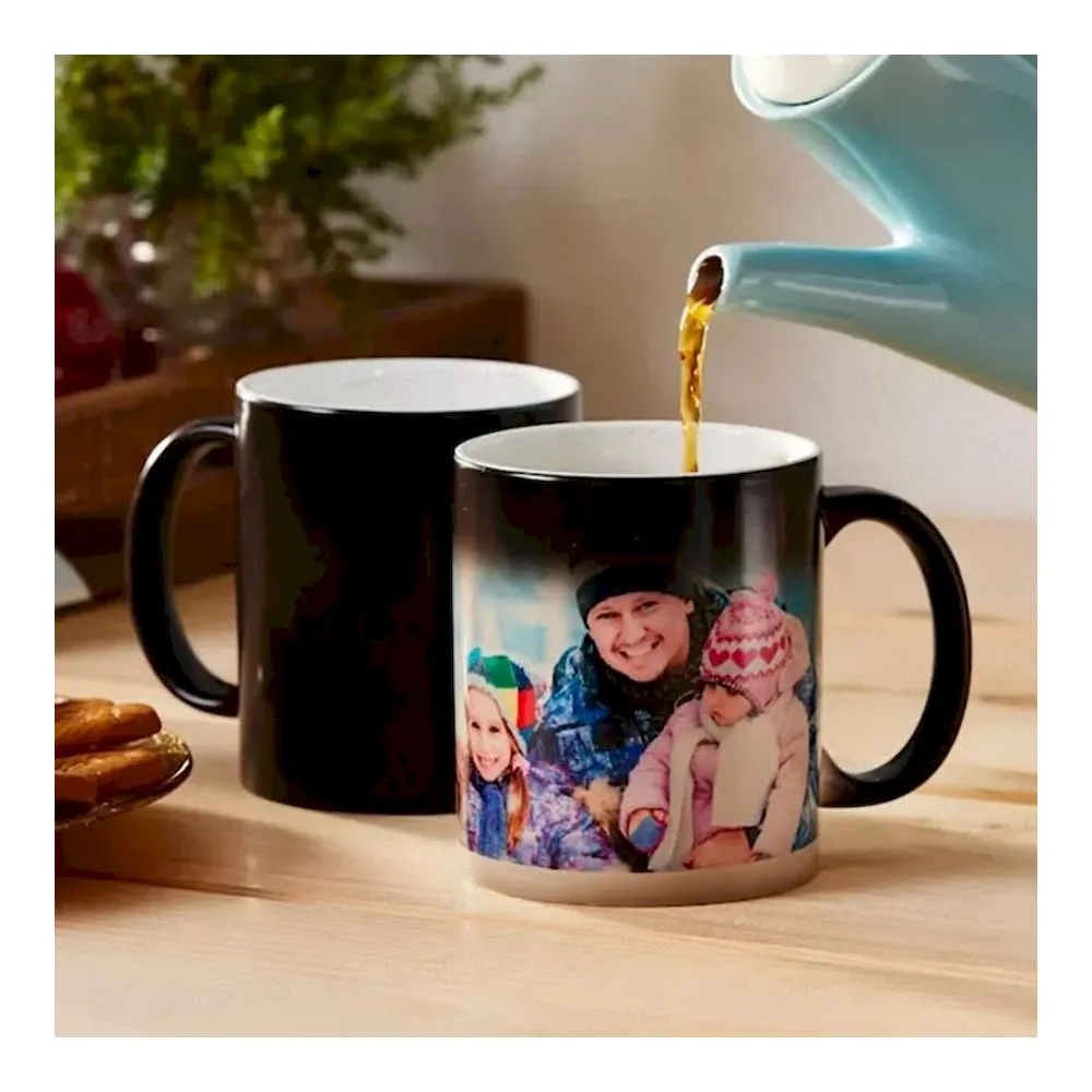 Taza para sublimar mágica negra Triple A 11 onzas - Vista 3