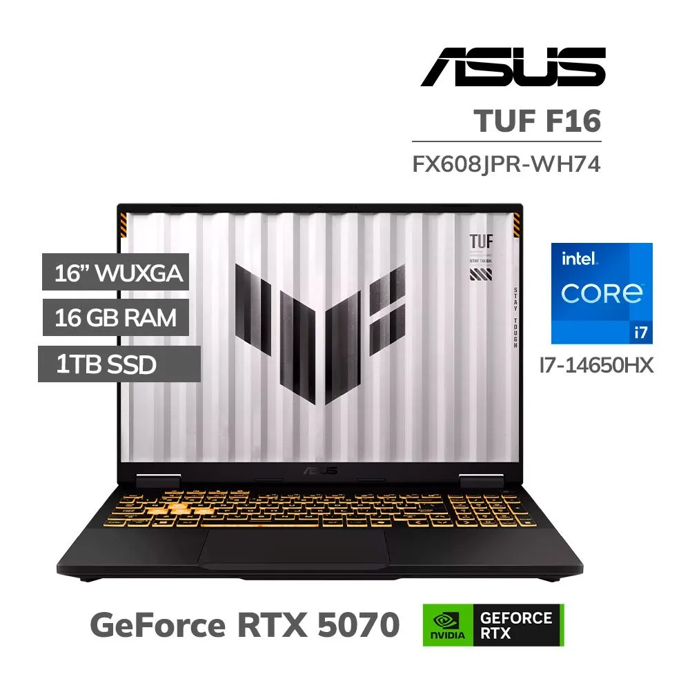 LAPTOP ASUS FX608JPR-WH74 GAMING I7-14650HX 16GB RAM 1TBSSD NVIDIA RTX5070 - Vista 1