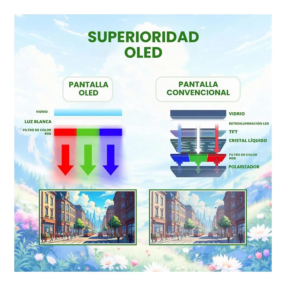 Monitor Portátil AOC 16T40D 16" 19200X1200 OLED 60HZ CON CUBIERTA INTELIGENTE - Vista 2