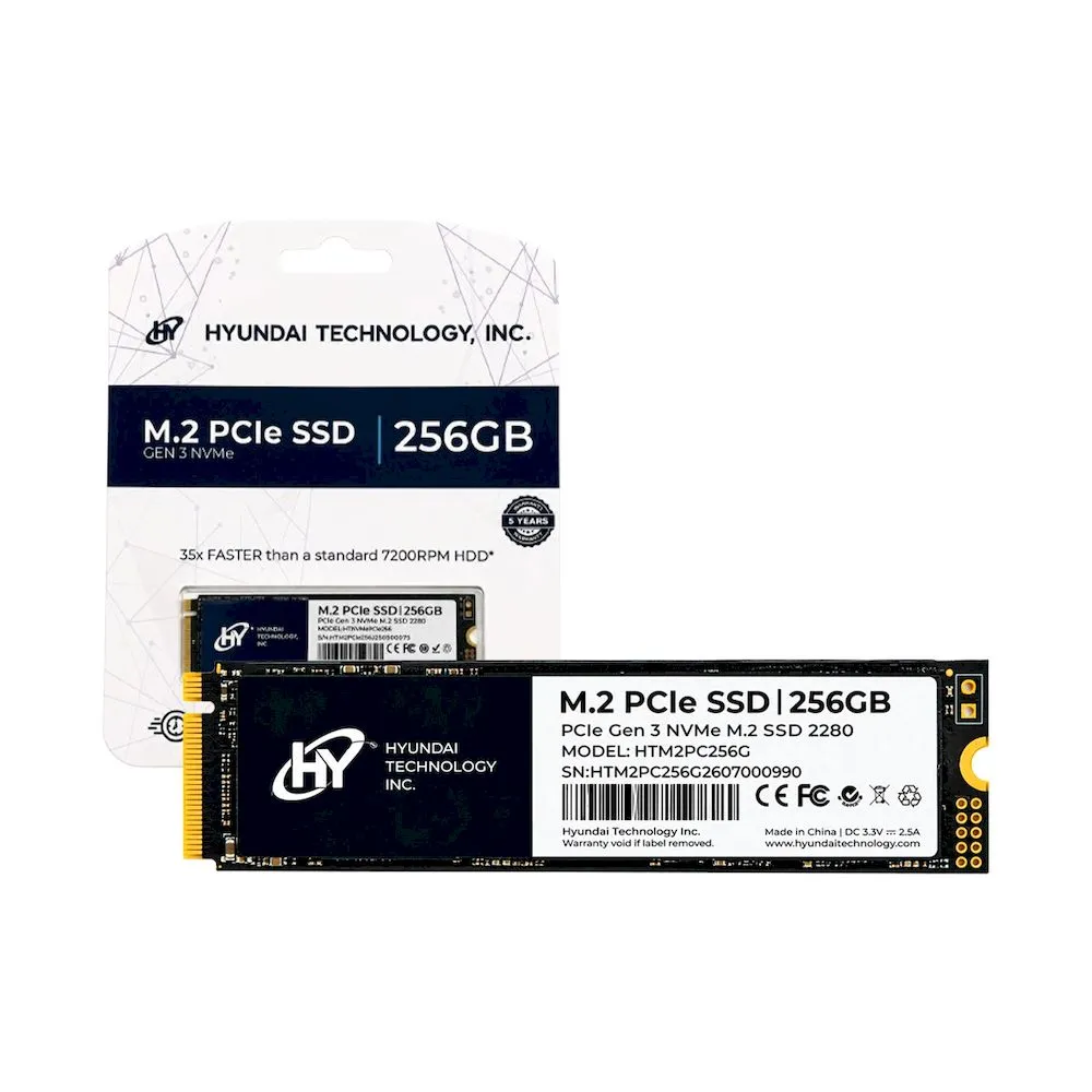 DISCO SSD HYUNDAI 256GB M.2 NVME PCIe Gen3 x4 LECTURA 2000 MBS - Vista 3