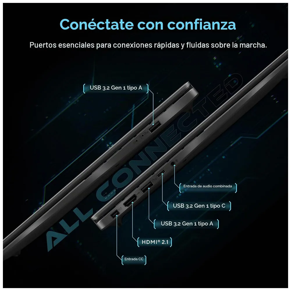 LAPTOP ASUS GAMING V16 16" 144HZ core 7 240H 32GB ram 1TB disco SSD video 8GB RTX 5060 8GB W11 LAPTOP ASUS GAMER V16 V3607VM-DS79 - Vista 3