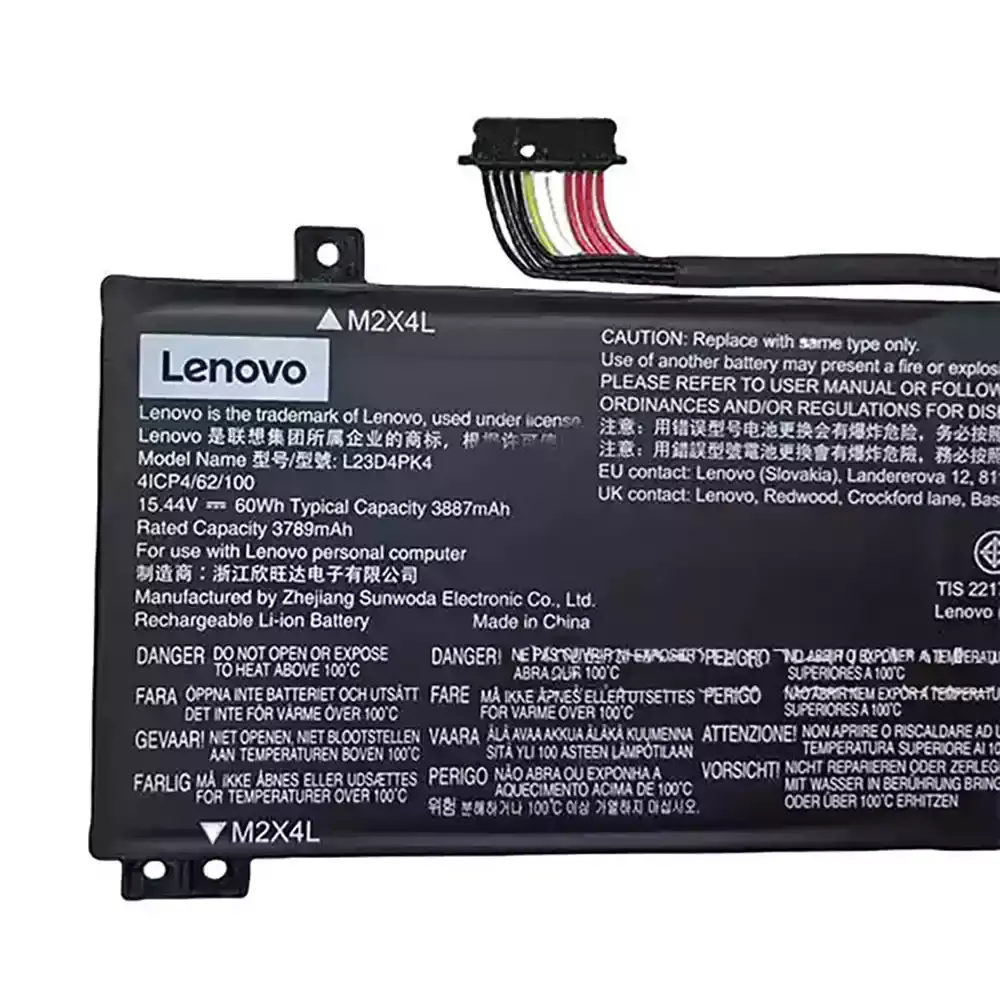 Batería ORIGINAL para Laptop Lenovo L23M4PK4 3789mAh 60WH 15.44V para LOQ 15IRX9 15AHP9 15IAX9 15ARP9 - Vista 1