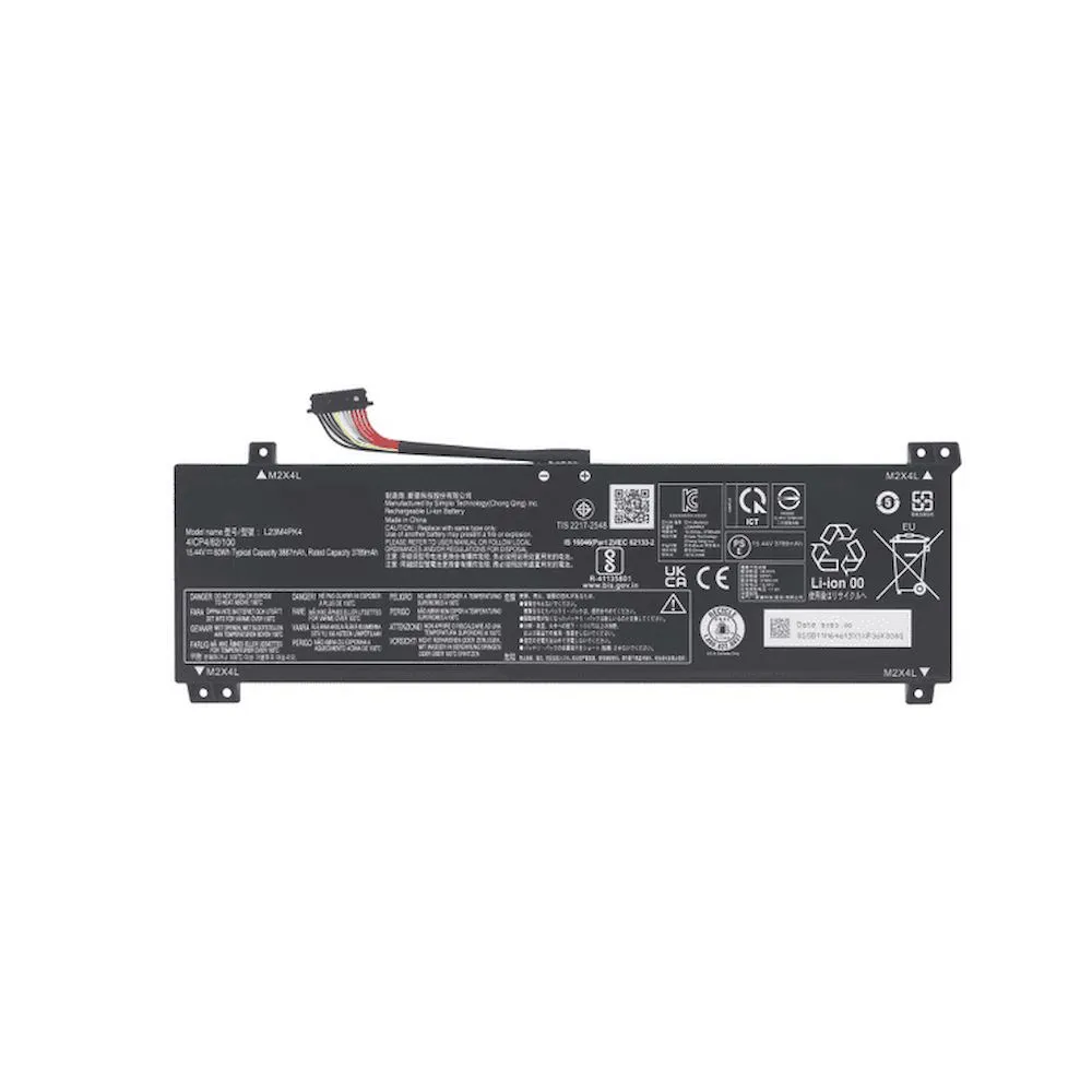 Batería ORIGINAL para Laptop Lenovo L23M4PK4 3789mAh 60WH 15.44V para LOQ 15IRX9 15AHP9 15IAX9 15ARP9 - Vista 3