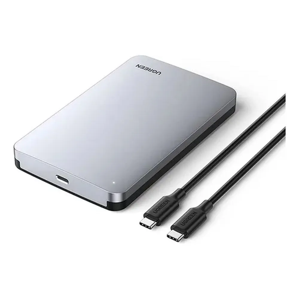 ENCLOSURE SATA 2.5' UGREEN USB 3.1 GEN 2 HARD DRIVE 2.5" SSD & HDD 6GBPS ALUMINIO UGREEN 70499 - Vista 1