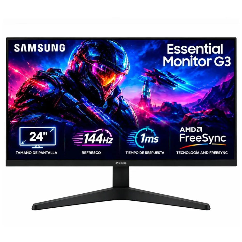 Monitor SAMSUNG LS24HG310ELXPE 24' IPS FULL HD 144HZ 1MS HDMI DISPLAYPORT - Vista 1