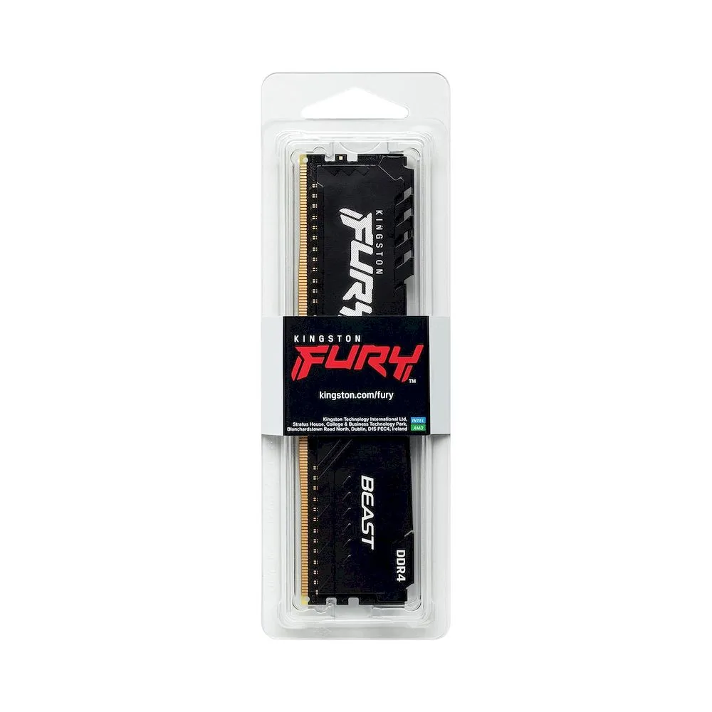 Memoria RAM Kingston FURY BEAST 16GB DDR4 3200MHz DIMM para PC - Vista 3