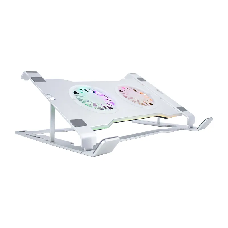 Cooler para notebook TEROS TE-7135N, soporta tablets y notebooks de 9" hasta 16", plateado - Vista 1