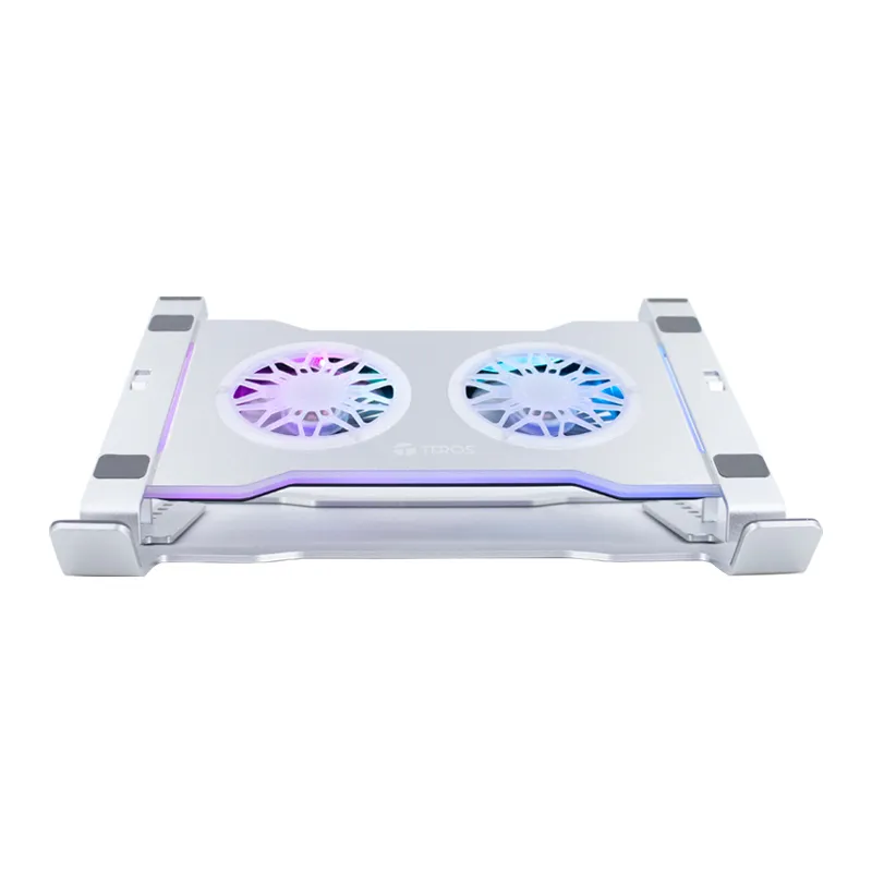 Cooler para notebook TEROS TE-7135N, soporta tablets y notebooks de 9" hasta 16", plateado - Vista 2