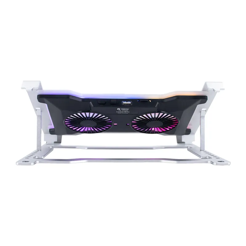 Cooler para notebook TEROS TE-7135N, soporta tablets y notebooks de 9" hasta 16", plateado - Vista 3